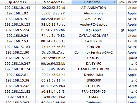 Network scanner on Mac OS X